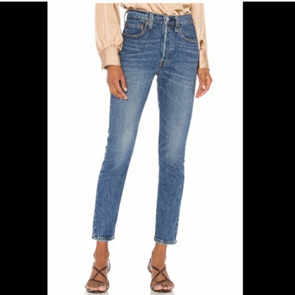 Levi's 501 High Rise Skinny Jeans - Picture 4 of 7